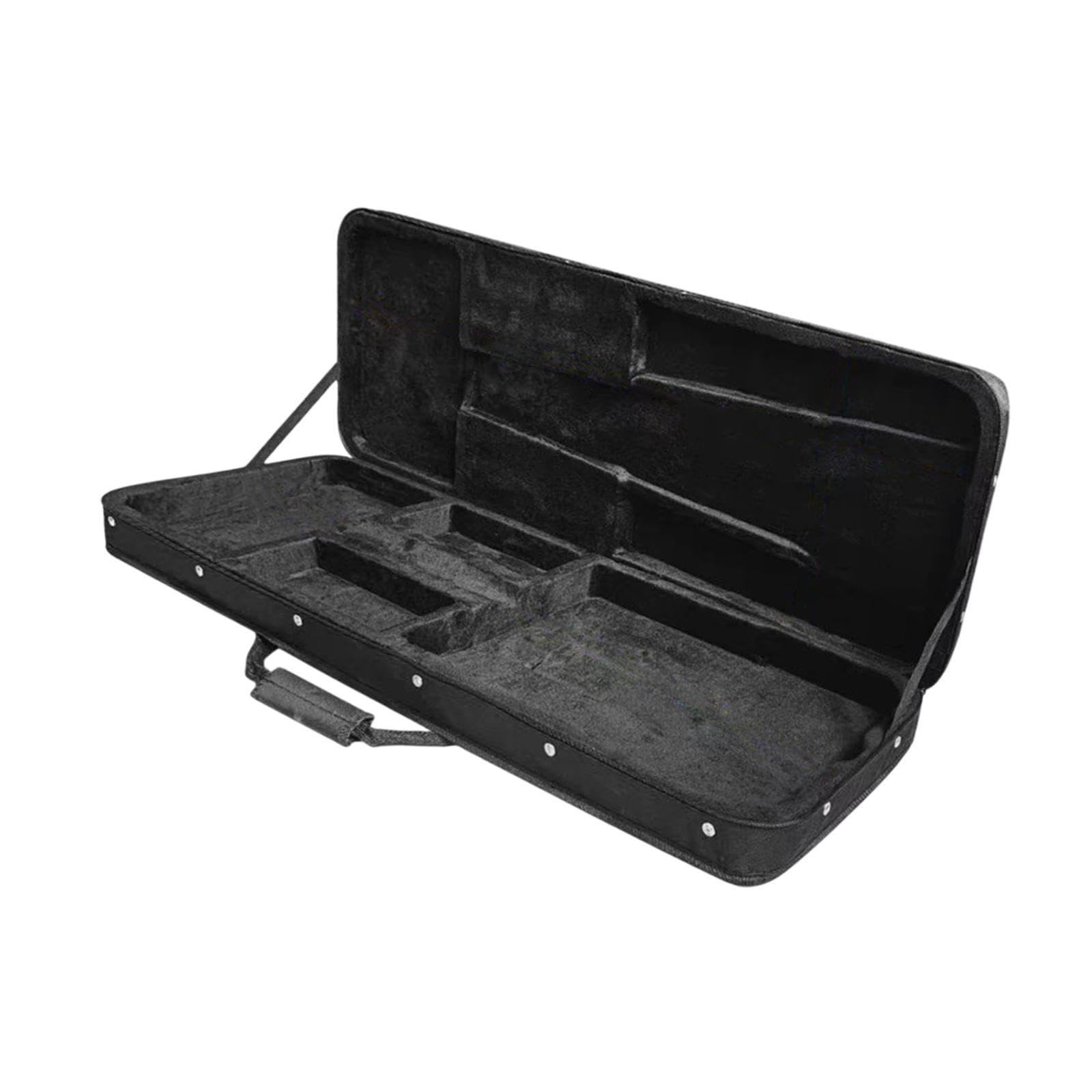 Custodia rigida per chitarre elettriche standard, portatile e resistente, per musicisti che cercano sicurezza per la custodia rigida per il trasporto