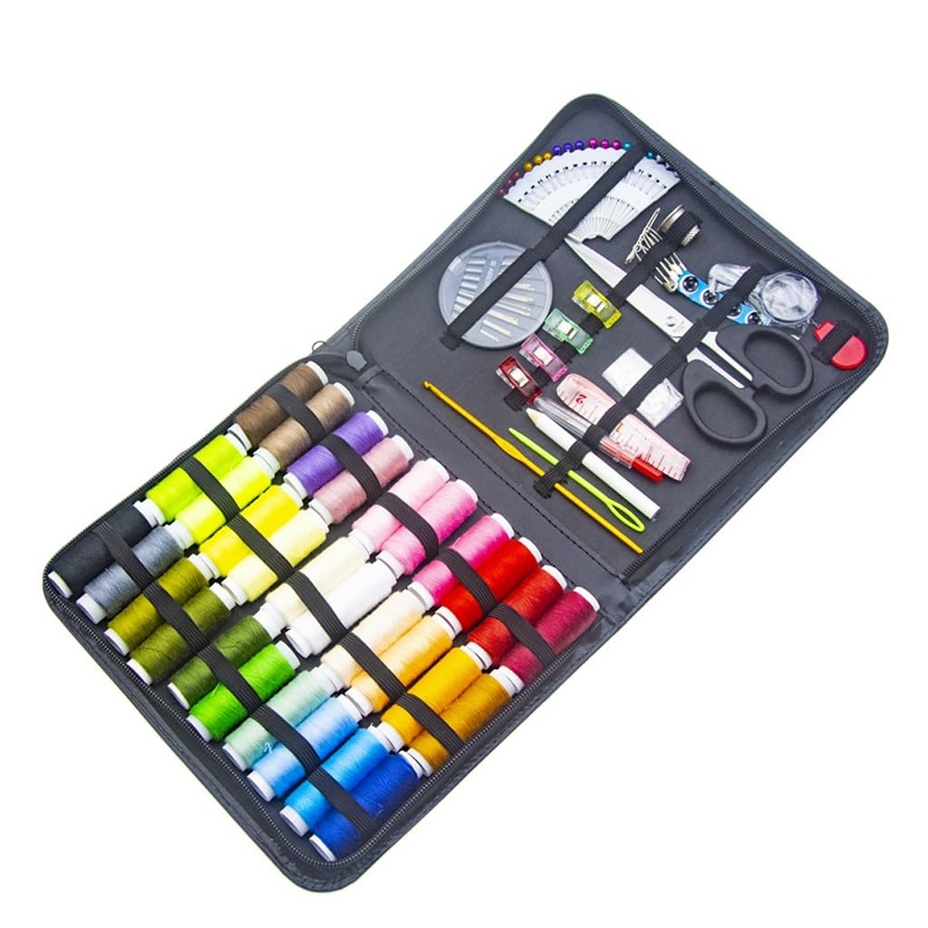 Kit de Costura con Hilo, Gran Capacidad, para el hogar, para Viajes, Caja de Costura