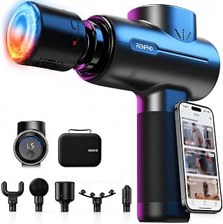 Massage Gun with Heat and Cold, Percussion Muscle Deep Tissue Massage Gun Portable with APP, Electric Handheld Massager Gun, Muscle Massager Gun for Men and Women, Active+ Thermacool