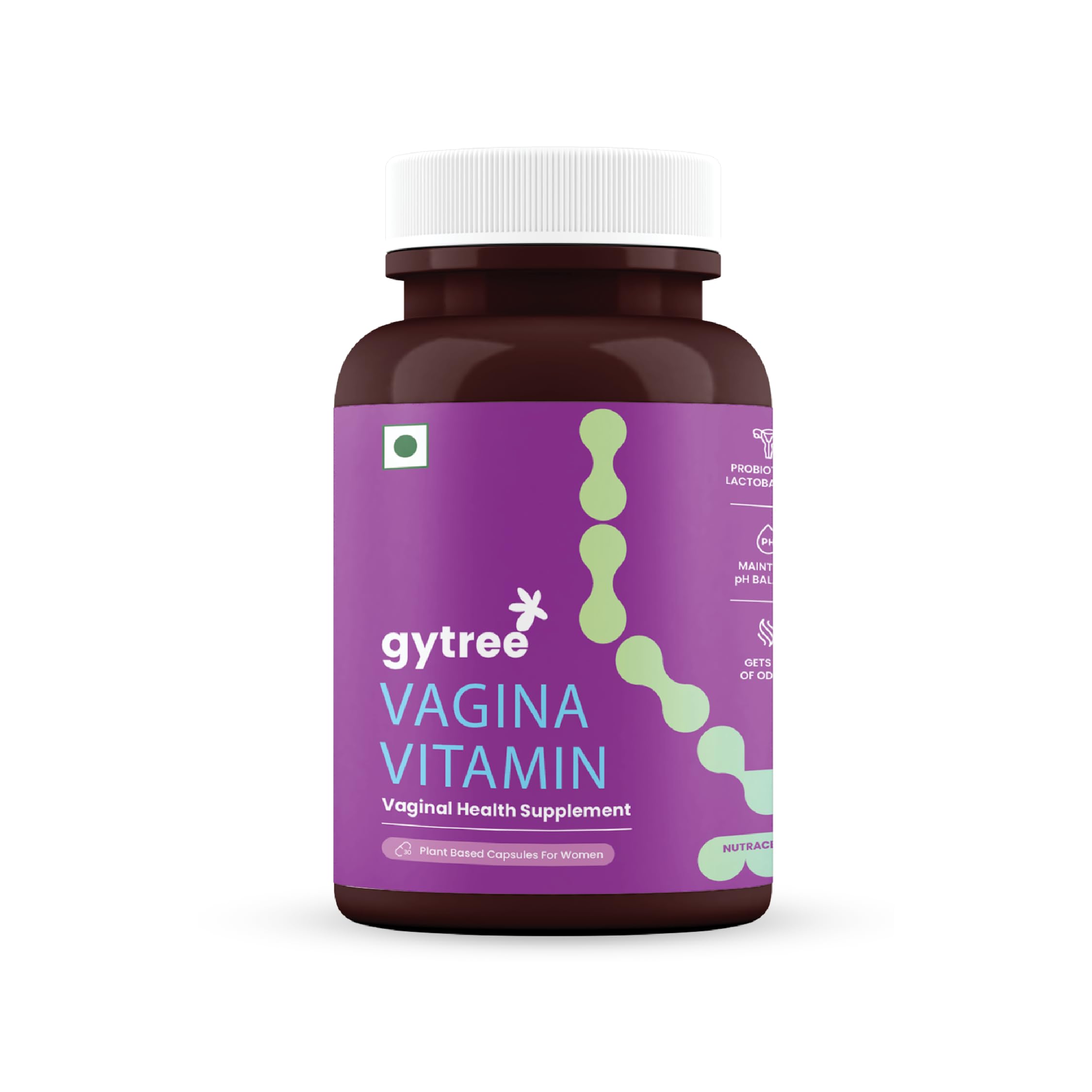 Gytree Vagina Vitamin for Women | Supports Vaginal pH Balance, Fresh Odour & Comfort | Helps Reduce Dryness | Promotes Hormonal Balance, Hydration & Vaginal Flora Health | With Probiotics, Zinc & Hyaluronic Acid – 30 Capsules-image-30