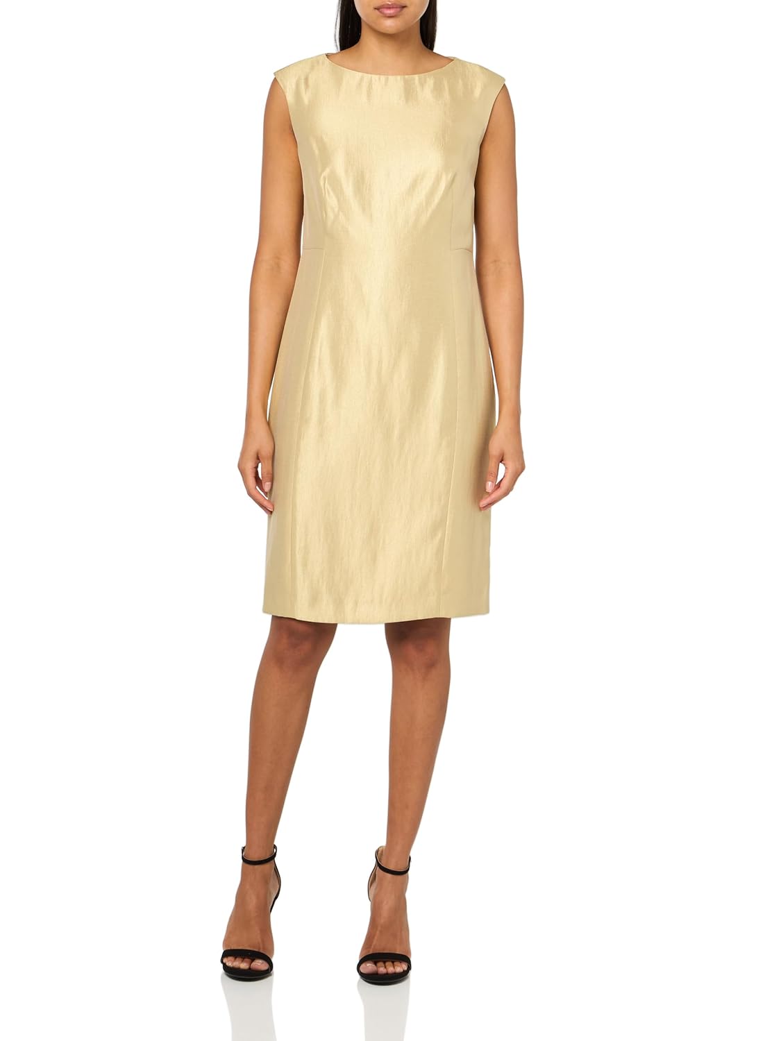Anne Klein Womens Cap Sleeve Iridescent Sheath Dress