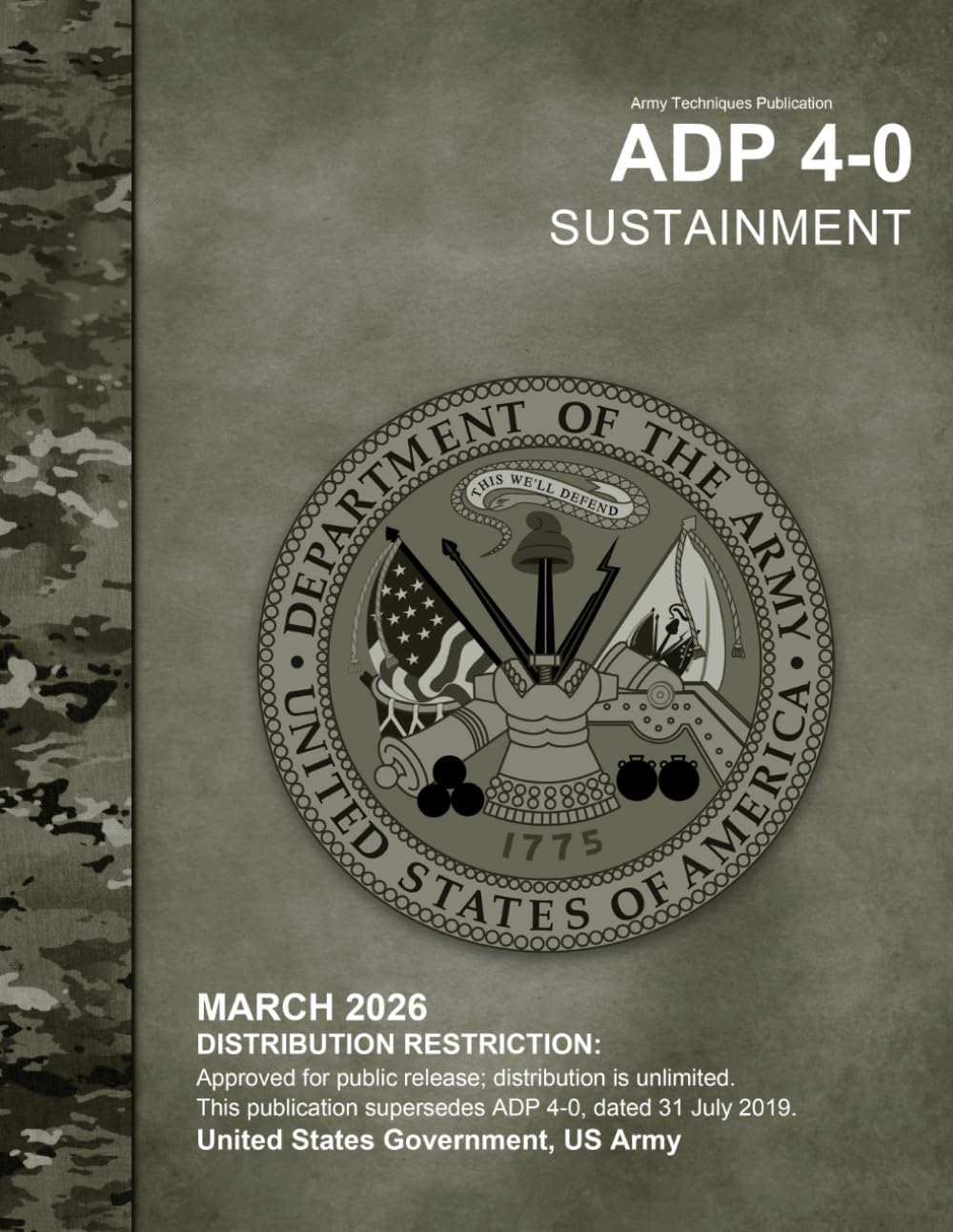 Army Doctrine Publication ADP 4-0 Sustainment March 2026
