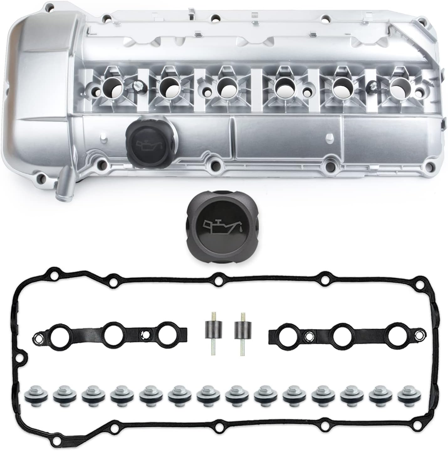 Amazon.com: MITZONE Upgrade Aluminum Valve Cover kit Compatible with ...