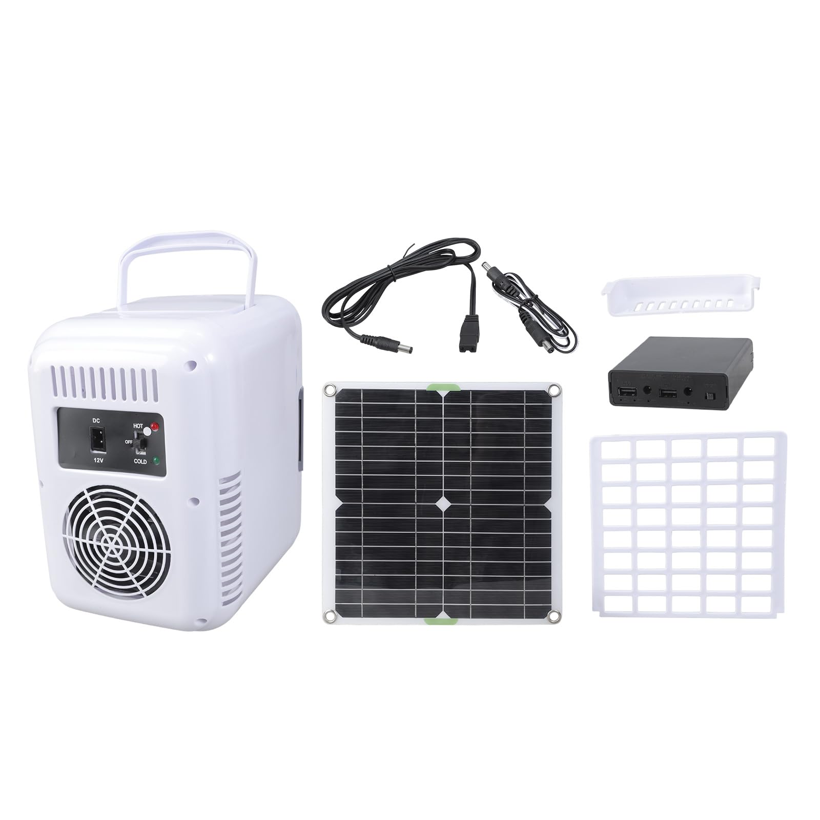 Réfrigérateur solaire portable compact avec panneau solaire monocristallin pour le camping