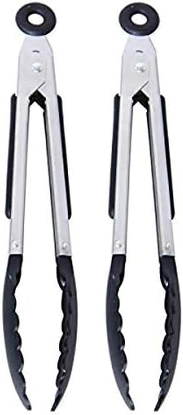 Farberware Classic Mini Nylon Tipped Tongs, Set Of 2, Black