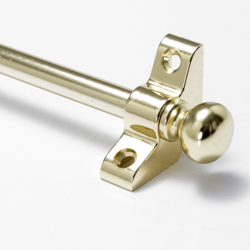 Simplicity Quality Stair Rods 3/8" x 28.5" Brass Flat bar Round Finial
