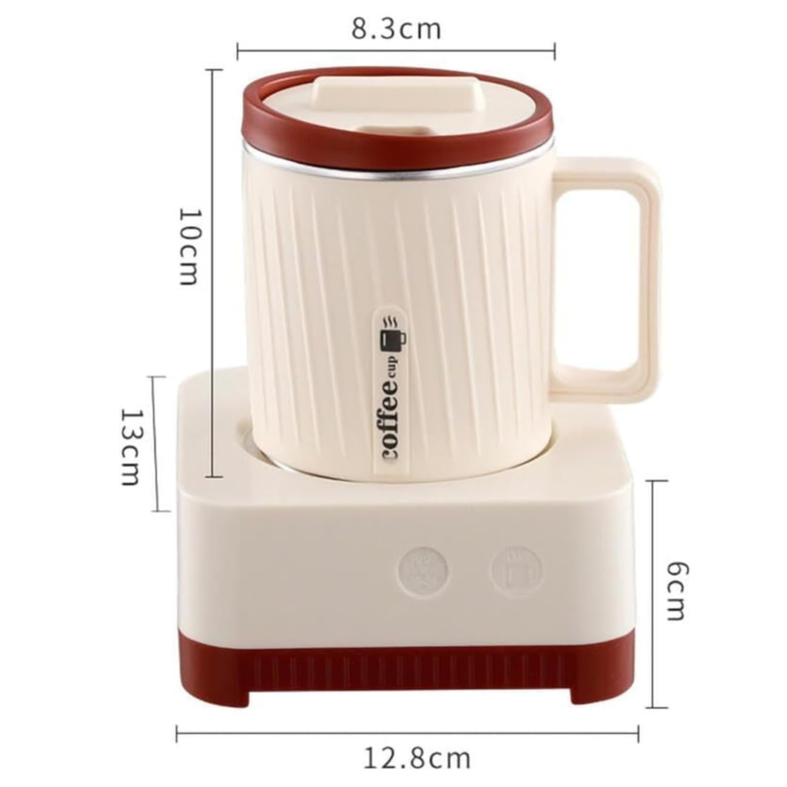 Enfriador Eléctrico de Bebidas, Vaso Eléctrico Refrigerante de 500 ml con Doble Función de Frío y Calor, Empaque en Caja de Regalo, Cuerpo de Aluminio, Inicio con un Solo Toque, Mini Enfriador D