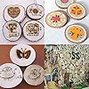 Unfinished Natural with Tree Bark Wood Slices 10 Pcs 4.2-4.7 inch Disc Coasters Wood Coaster Pieces Craft Wood kit Circles Crafts Christmas Ornaments DIY Crafts with Bark for Crafts Rustic Wedding #4
