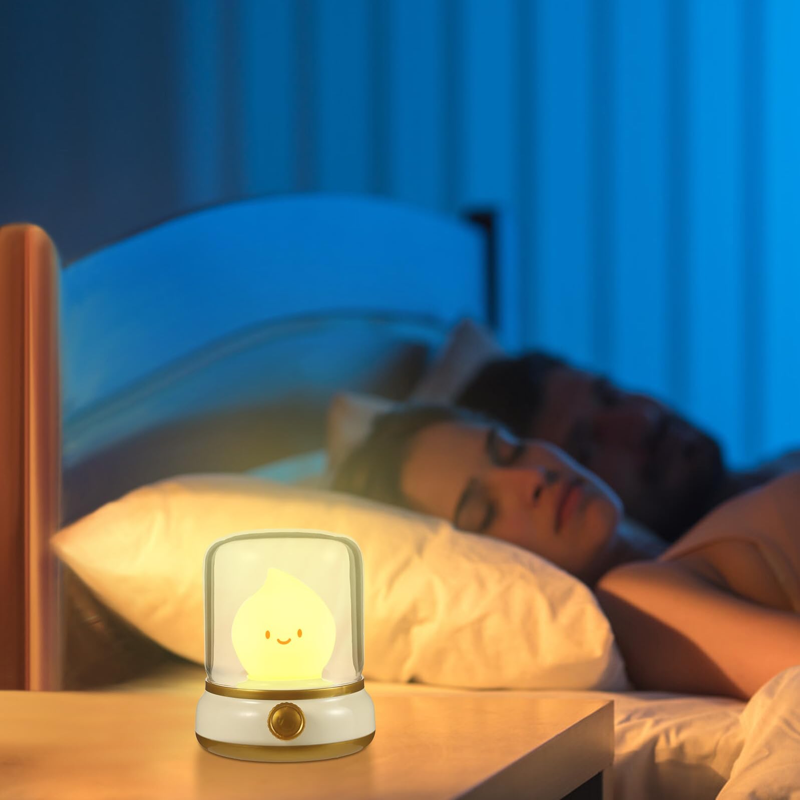 Luce Notturna Dimmerabile a Forma in Plastica, Lampada da Tavolo LED Ricaricabile per Camera dei Ragazzo Ragazza,