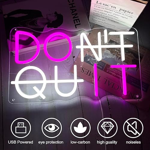 Miniatura 8 de Letrero de neón para decoración de pared, luces LED de neón Do IT, decoración de fiestas, luces LED de neón alimentadas por USB, luces de neón para