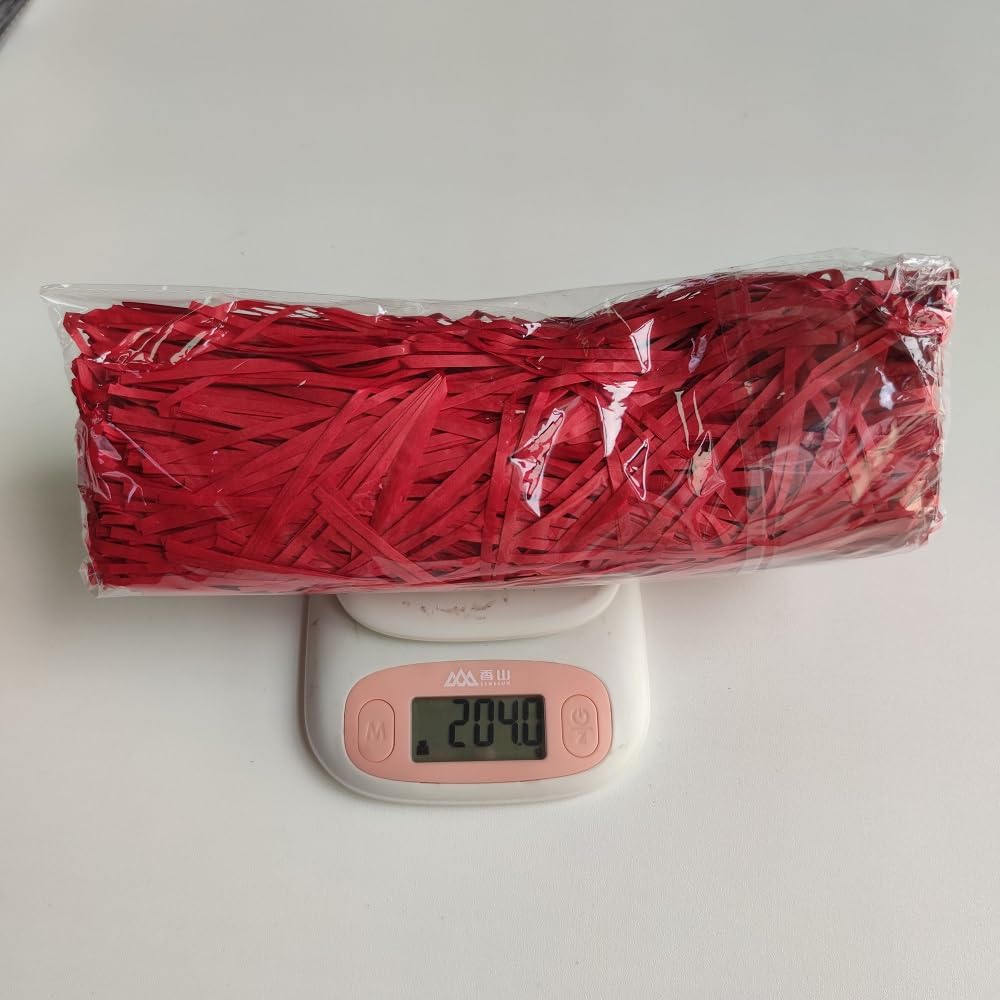 200g Red Shredded Tissue Paper for Gift Boxes & Hampers, Gift Wrapping Accessories,Hamper Filling,Gift Packaging Filler - Image 2