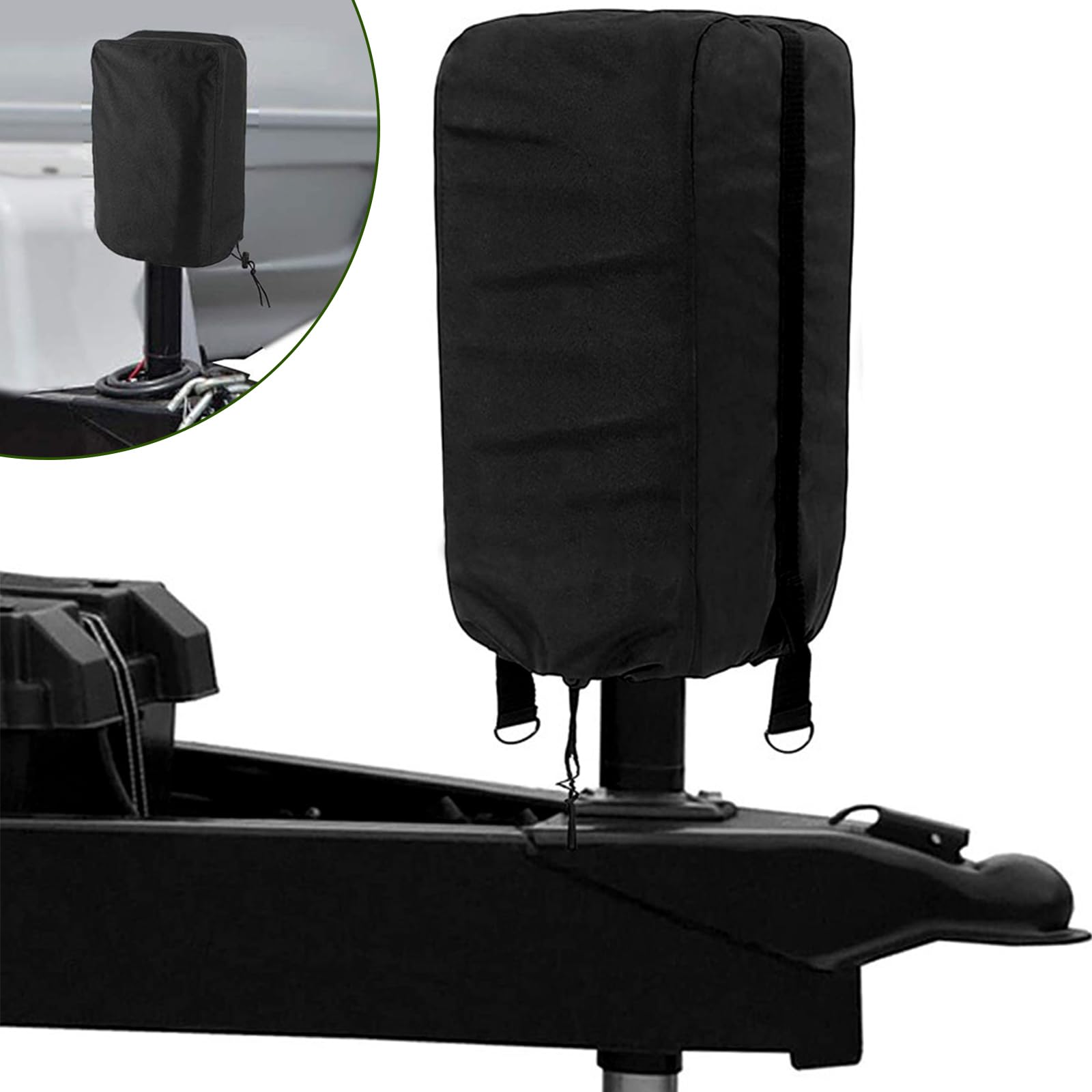 RV Jack Cover, Electric Tongue Jack Cover. 420D Oxford Cloth,Universal Trailer RV Electric Tongue Kilometers Top Cover, Automotive Accessories.