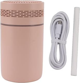 Humidificador Colorido USB Potencia Nocturna humidificador Mini humidificador de automóvil de Escritorio para la Oficina de Dormitorio Material ABS 12.7 x 7cm 250 ml de Capacidad (Rosa)