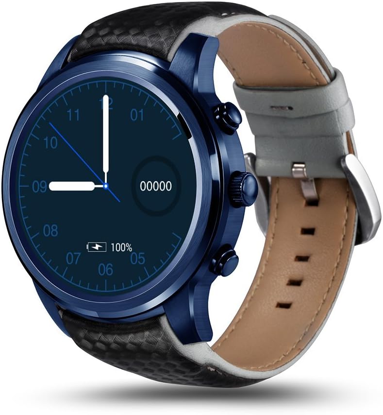 ⌚ New LEMFO LEM5 Pro : Android 5.1 Smart Watch-Phone, 2GB+16GB, Support SIM Card, GPS, WiFi, Men & Women, Heart Rate Monitor, Wrist Smartwatch. (Blue)