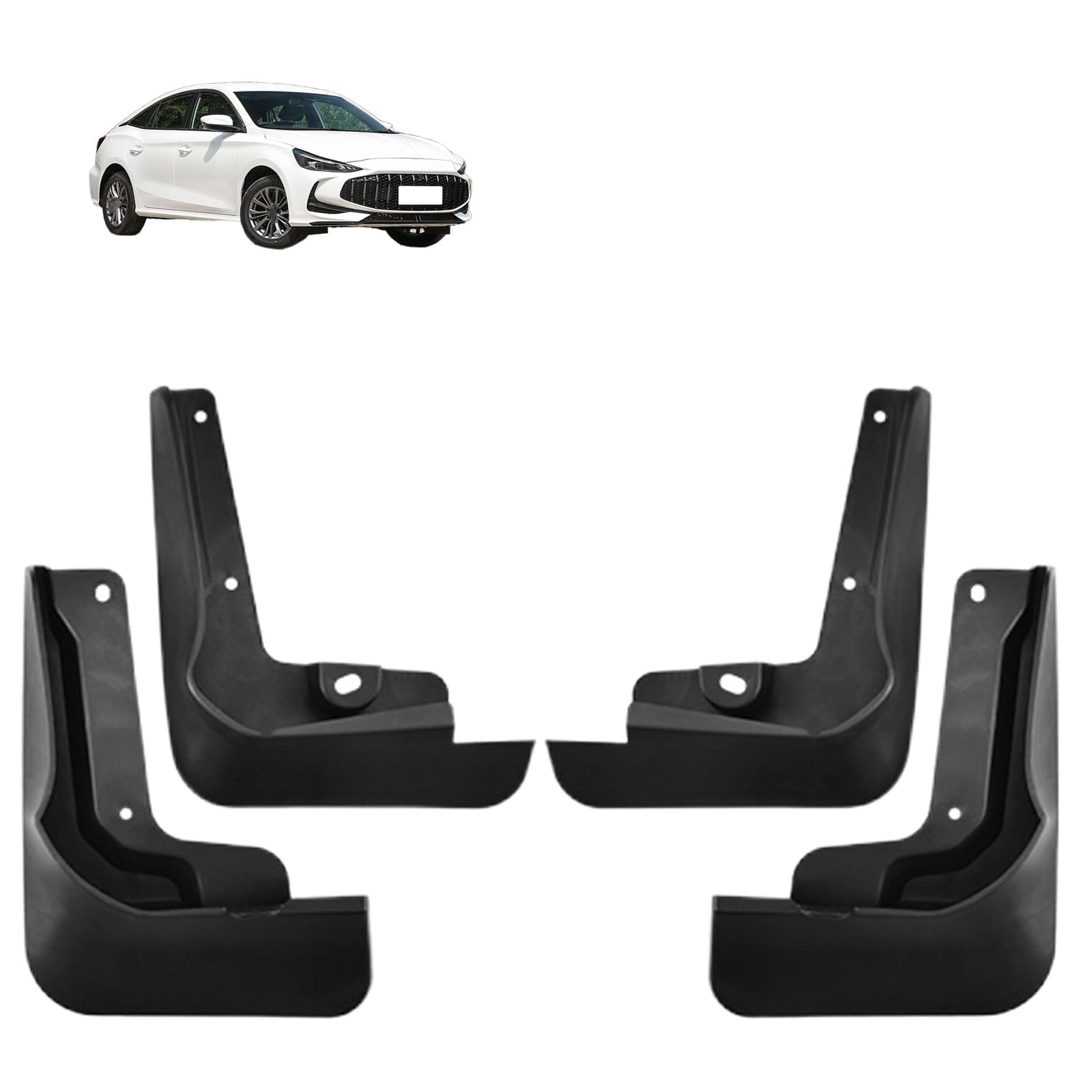 NYSLDSCO 4Pcs Premium Mud Flaps for MG 5 2025 Front and Rear Splash Guards Durable Mudguards Protection Against Road Debris