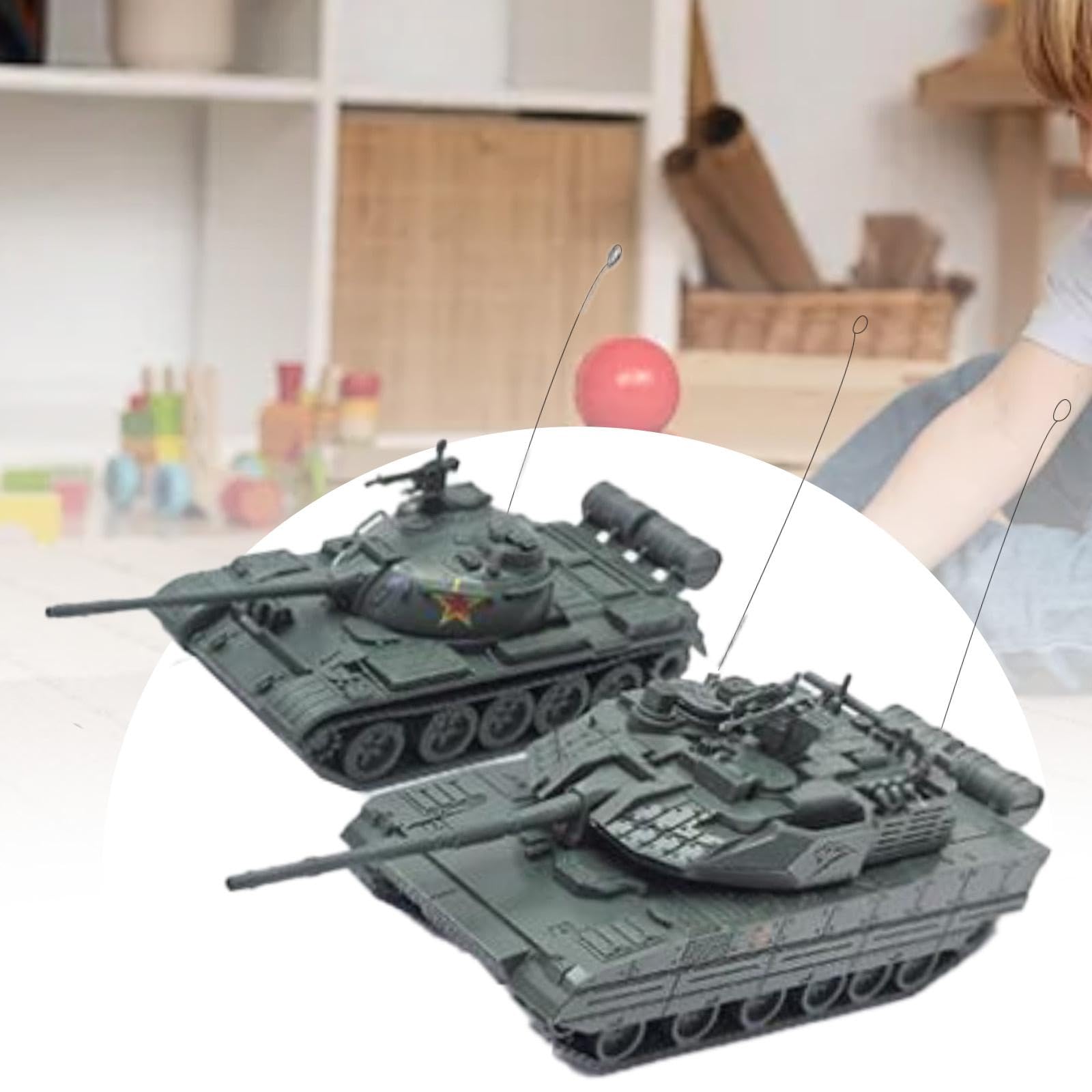 Amazon.co.jp: Qialexicon 2個 1:72スケール 戦車モデル キット
