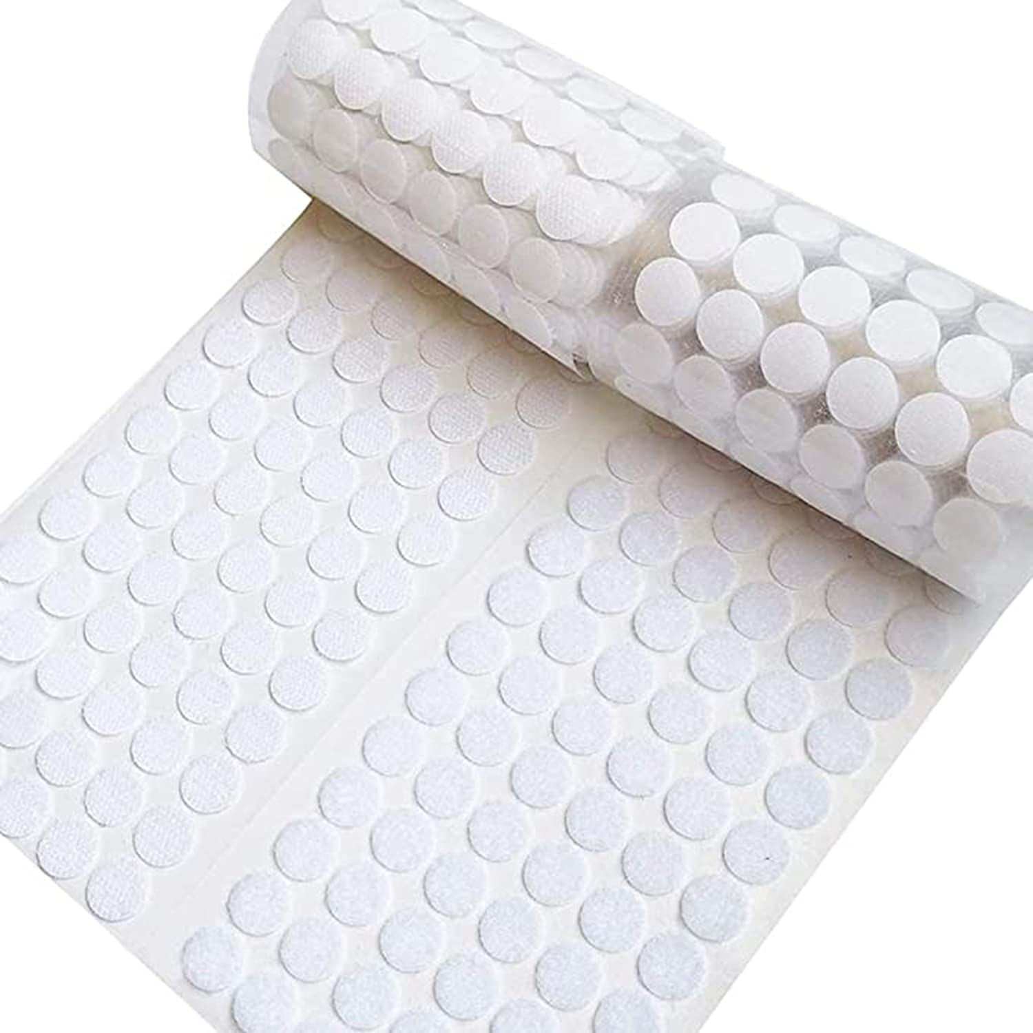 TERRIFI Self Adhesive Dots Tapes, Self Adhesive Dots, Strong Adhesive 2000pcs (1000 Pairs)1.5cm, Hook & Loop Dots with Waterproof Sticky Glue Coins Tapes, Very Suitable for Classroom, Office, Home