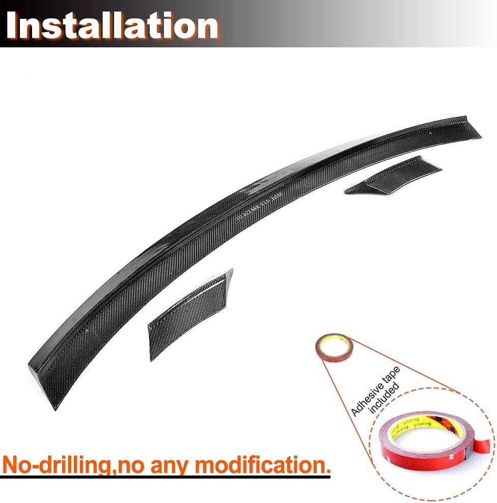 Carbon Fiber Trunk Spoiler Fits for Audi A5 B9 S5 Sline RS5 Sportback 4Door 2017 2018 2019 Factory Outlet Rear Boot Lid Highkick Spoiler Wing Lip