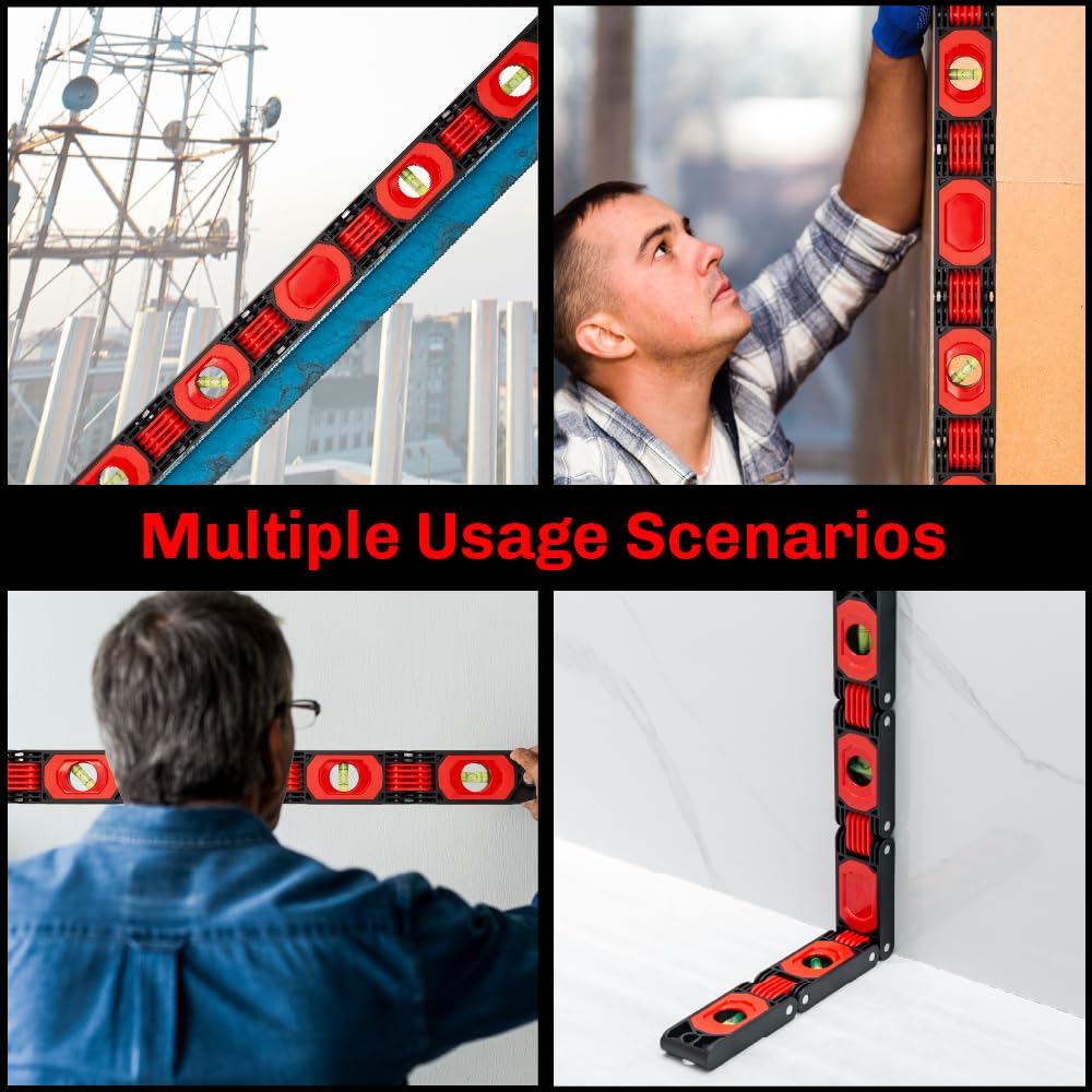 Folding Level Tool - Multi-Angle Magnetic Ruler -7 Folding Level Tool - Multi-Angle Magnetic Ruler -7