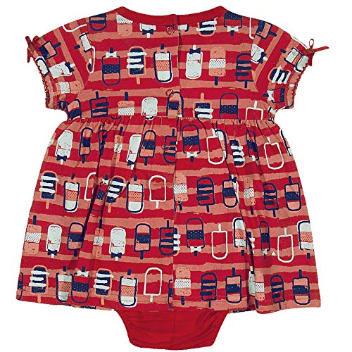 Macaquinho Paletas, Tip Top, Bebê Unissex, Vermelho, M