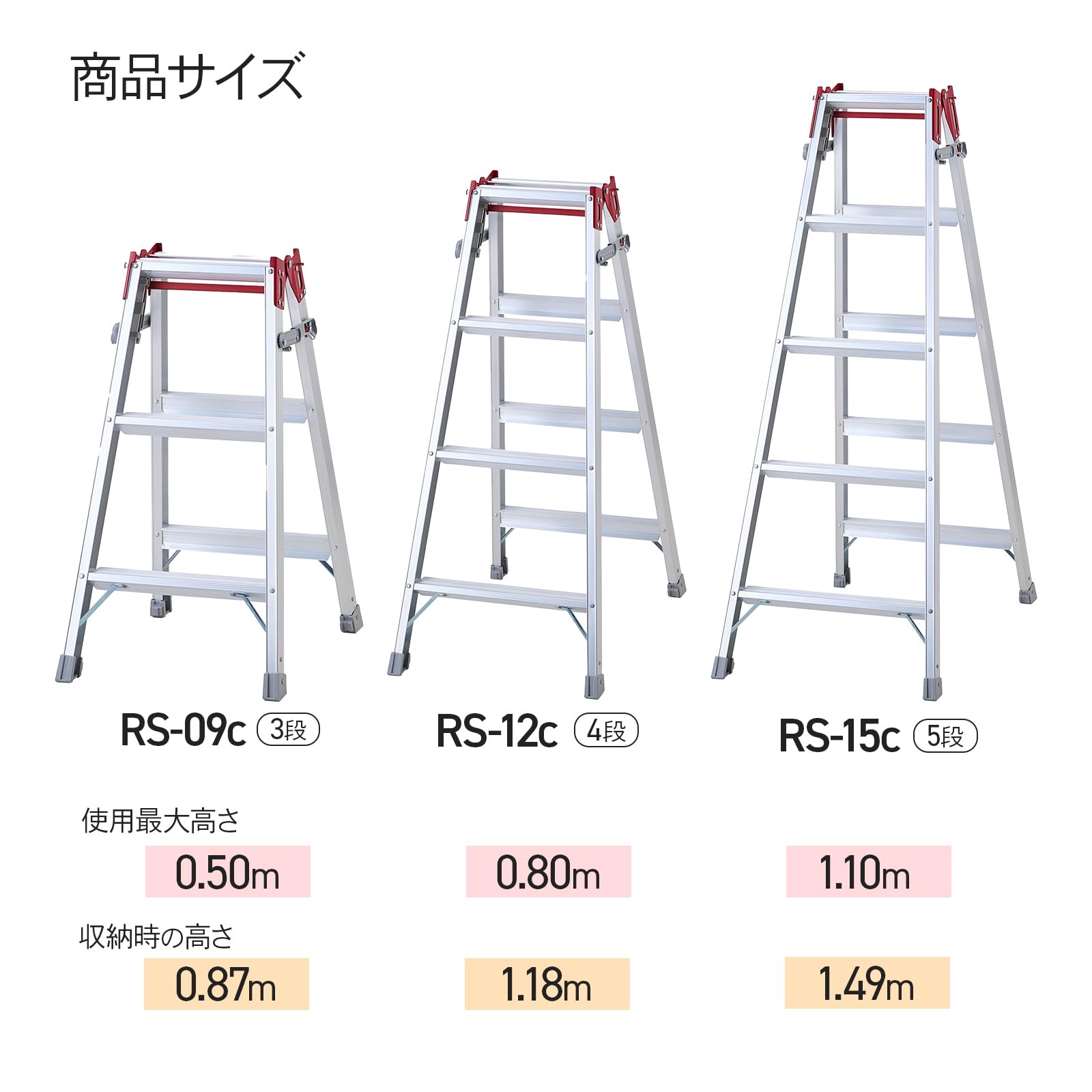 Amazon.co.jp: 長谷川工業(Hasegawa) はしご兼用脚立(ワンタッチバー付