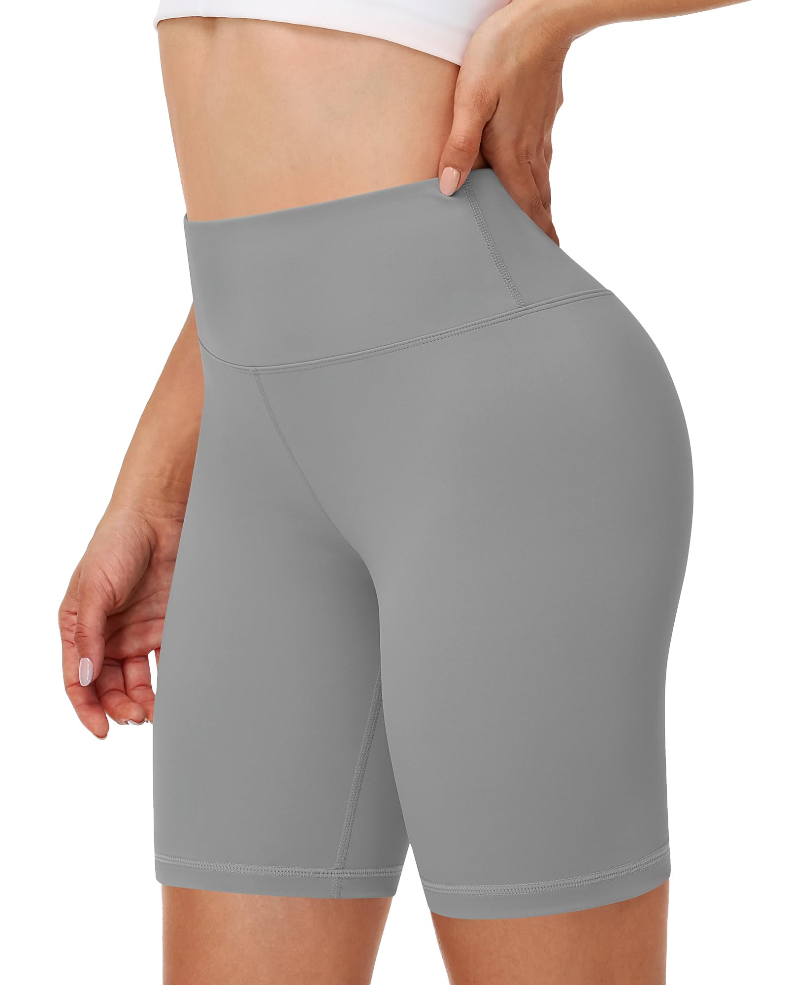 Runhit Radlerhose Damen, Hohe Taille Butt Lift Sporthose Kurz, Blickdichte Kurze Leggings Hose Unter Kleid Radler Unterhosen Hotpants für Gym Yoga Laufen & Tennis
