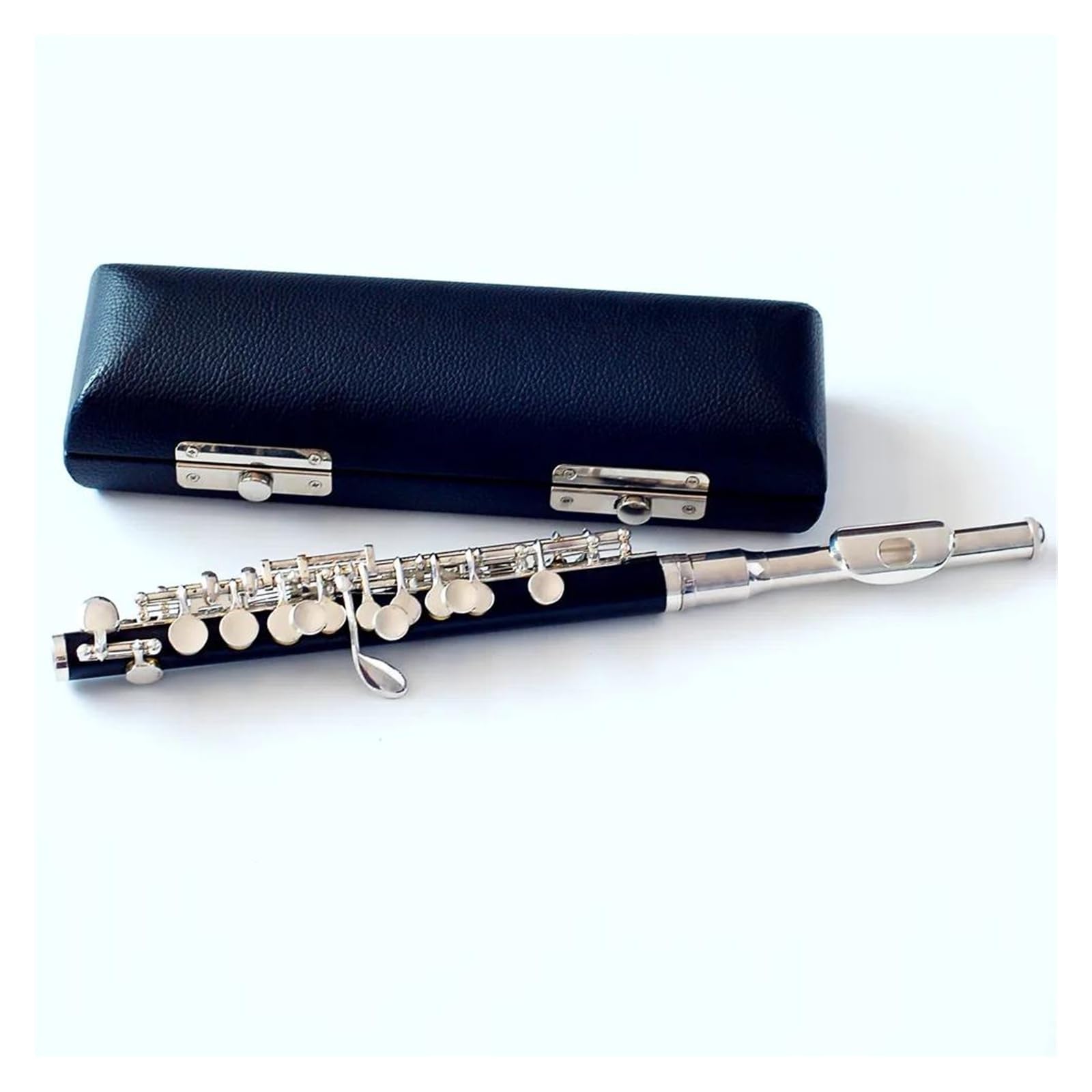 Instrumento Piccolo Niquelado De Baquelita, Flauta De Tamaño Medio, 16 Agujeros, Con Estuche Flauta Travesera Kit
