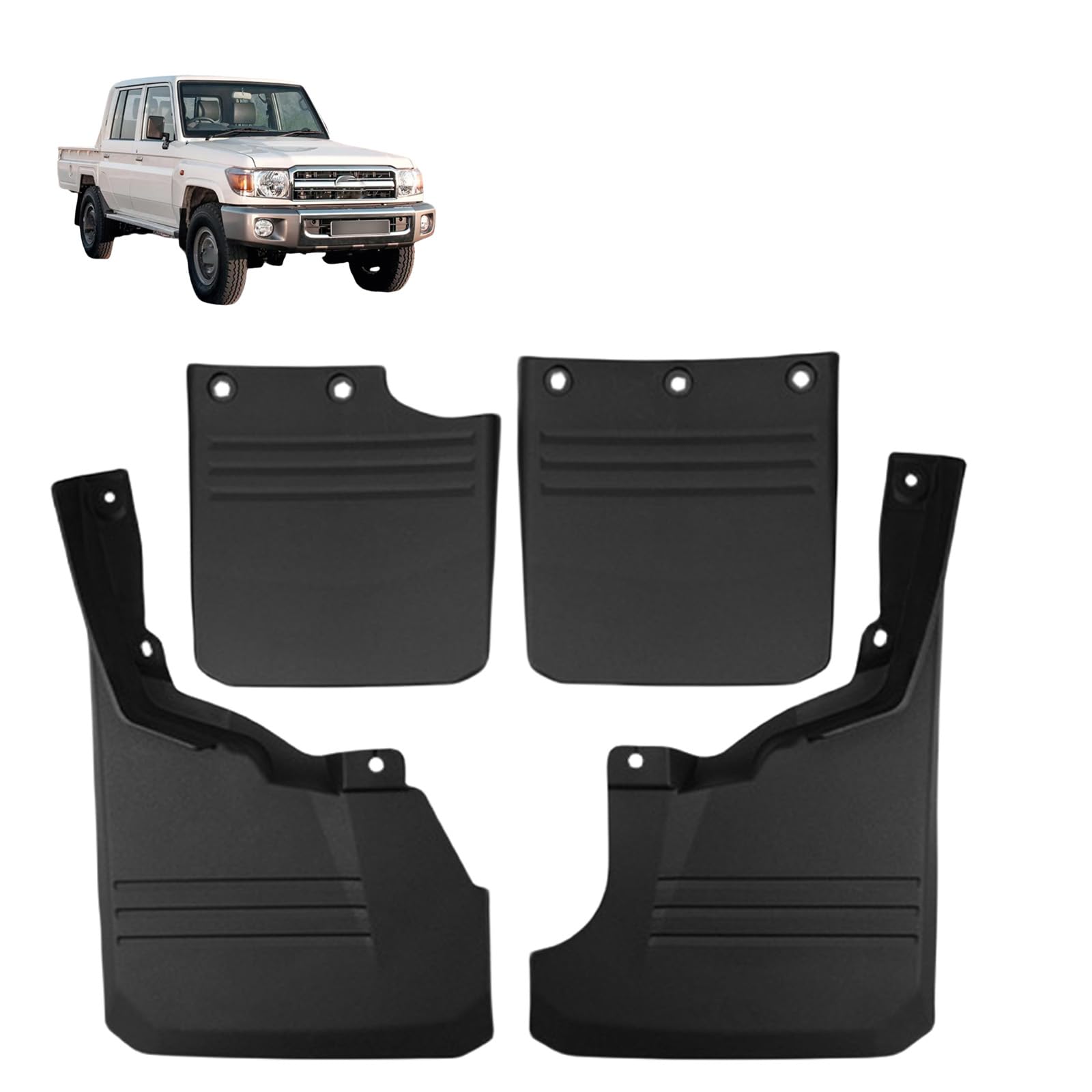 Guardabarros para Toyota Land Cruiser LC79 FJ70 que soluciona la corrosión por lodo