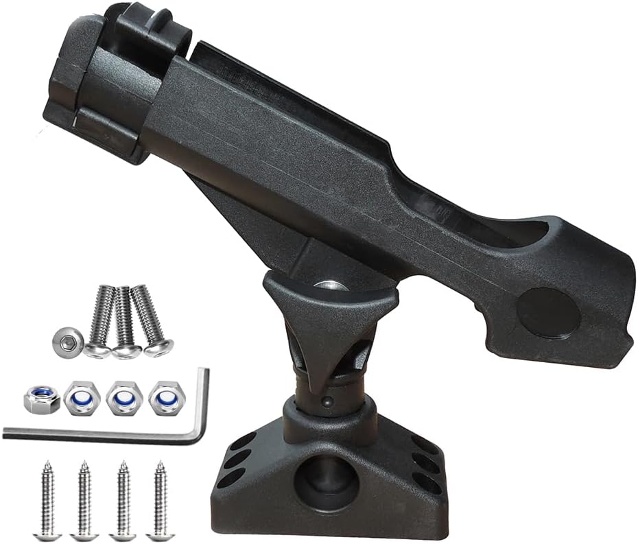 Fishing Rod Holders for Boat Rod Holder 360-degree Kayak Rod Holder Side Deck Mount Rod Holder Boat Fishing Pole Holders