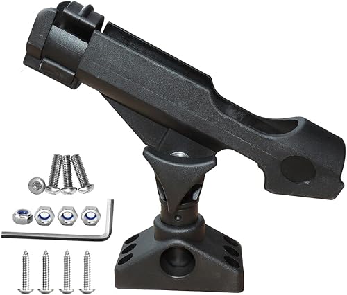 Fishing Rod Holders for Boat Rod Holder 360-degree Kayak Rod Holder Side Deck Mount Rod Holder Boat Fishing Pole Holders