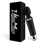 VibeMax Rechargeable Personal Massager - Powerful Multi Speed Vibration - Whisper Quiet - Waterproof - for Muscle Tension Relief in Neck, Back, Shoulders, Legs and Feet - Black