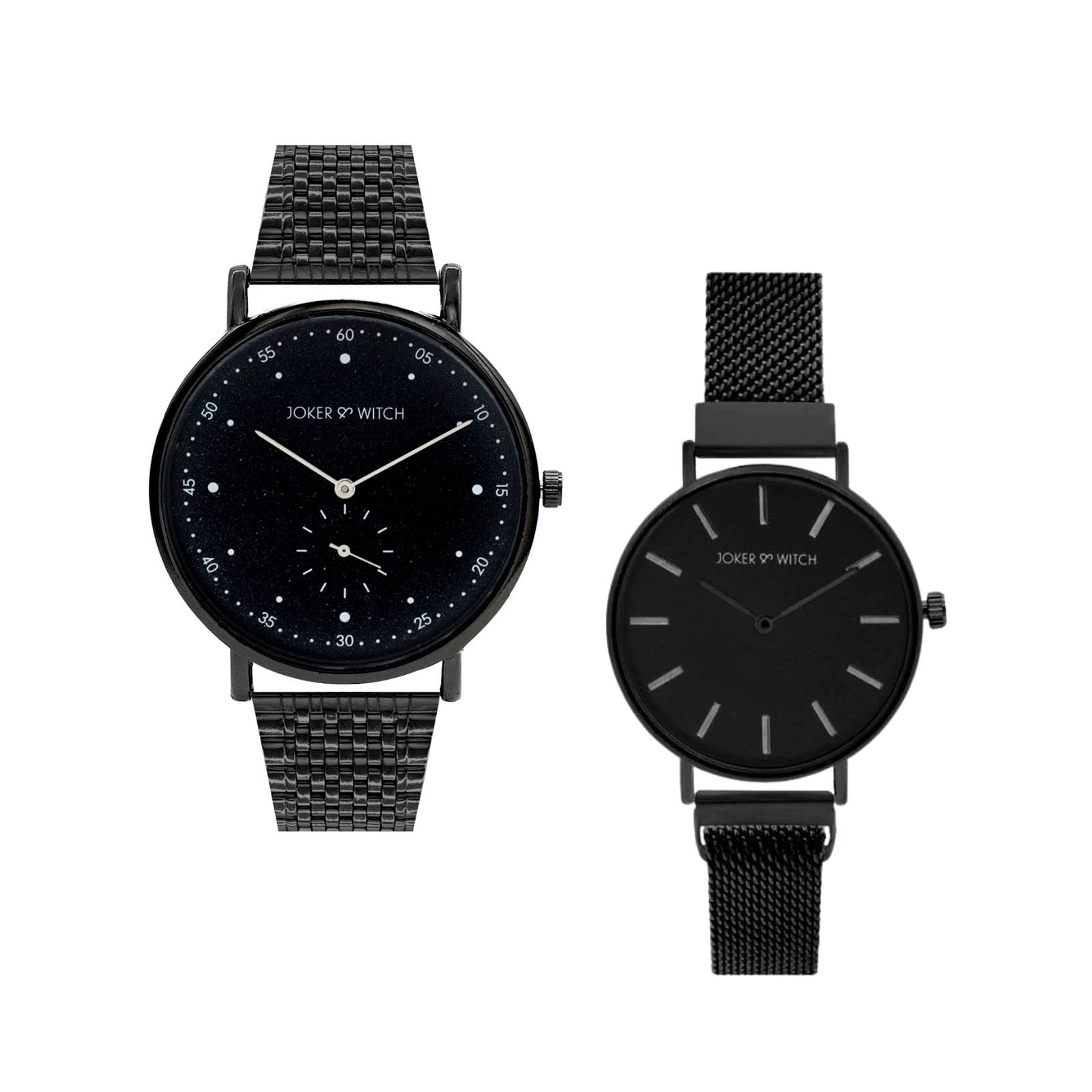 Joker & Witch Stainless Steel Pooh & Piglet Couple Analogue Watches, Black Dial, Black Band (B0BVB53BMP) Amazon Price History, Amazon Price Tracker