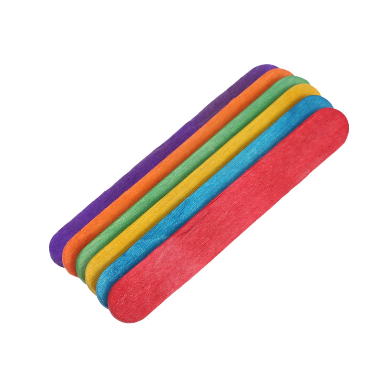 FONDOTIN 50Pcs DIY Wooden Craft Sticks Popsicle Sticks for Art Projects Building Models and Creative Sculptures Smooth Surface for Easy Handling