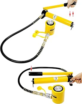 Amazon.com: QWORK 20T Mini Hydraulic Cylinder Jack Porta Power Ram