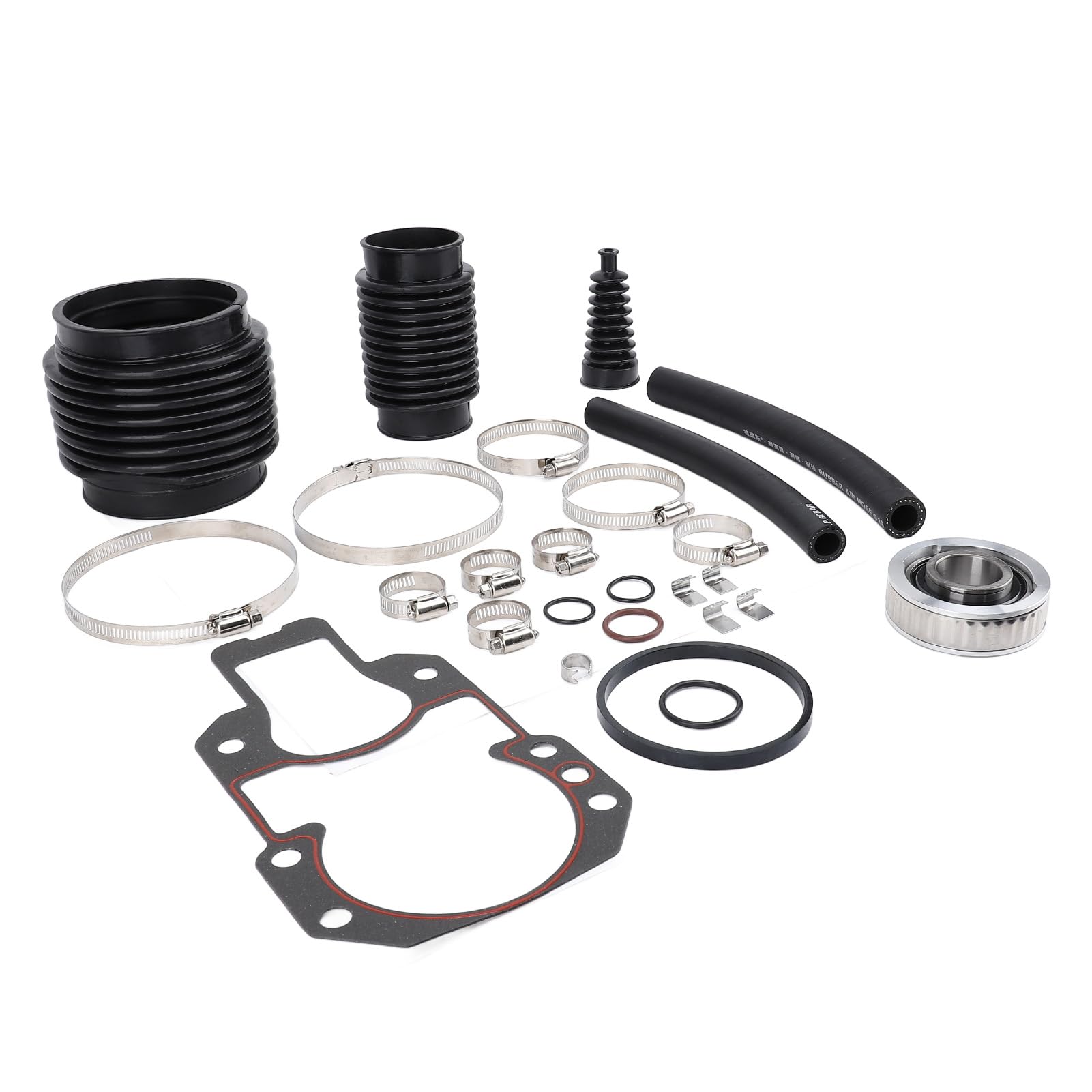Kit de Fuelle de Sello de Espejo de Popa, Reemplazo de Rodamiento de Cardán, Caucho de Grado Marino, Acero Inoxidable para Barcos Mercruiser Alpha One Gen 1