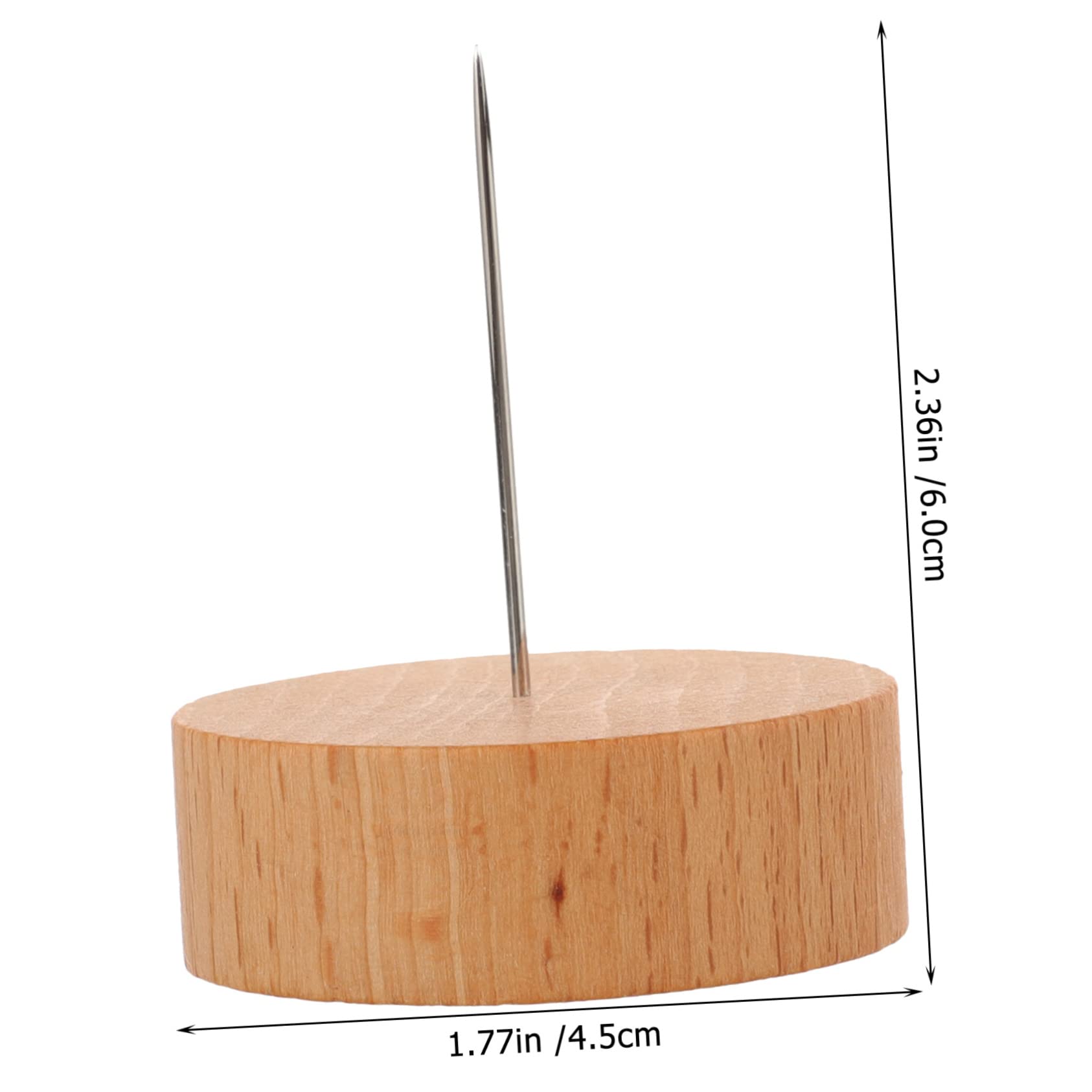 MOLUCKFU Clay Toy Stands Single Needle Doll Stands Wooden Doll Display Base Smooth Surface Non-slip