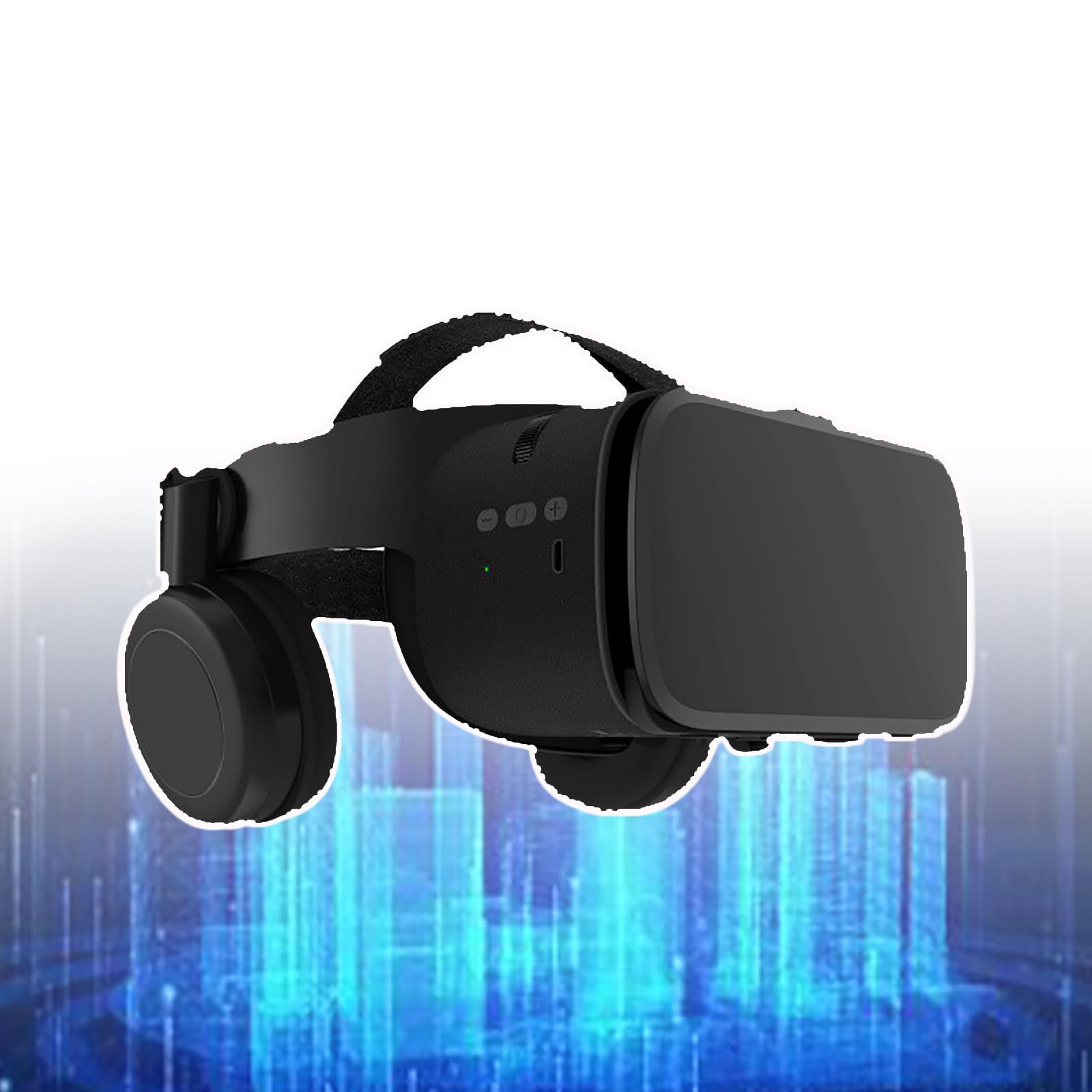Occhiali VR (Distanza Interpupillare Regolabile), Visore per Realtà Virtuale, Telefono Compatibile da 4,5-6,3 Pollici, FOV120°+Facile da Indossare, per Film, TV E Videogiochi,Black