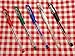 ibotti 5 Colors Stick Heat Erasable Fabric Marking Pens with 10 Free Refills, 5-Pack of Assorted Colors, White,Red,Blue,Black,Green,