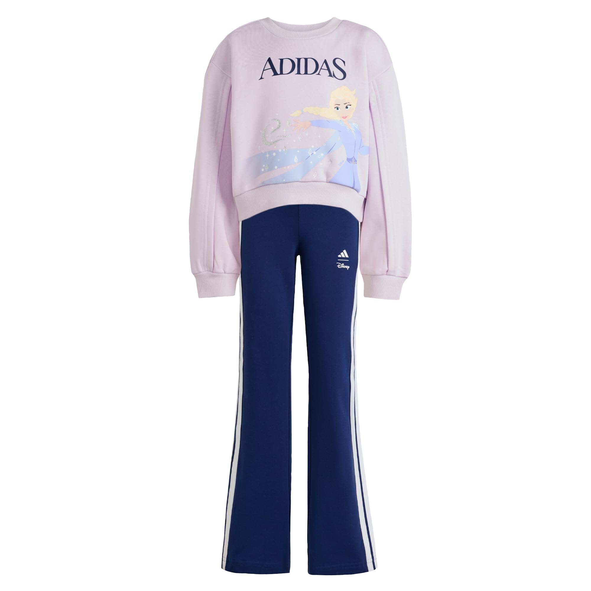 adidas Girl's DISNEY FROZEN JOGGER, ice lavender/dark blue, 4-5 Years