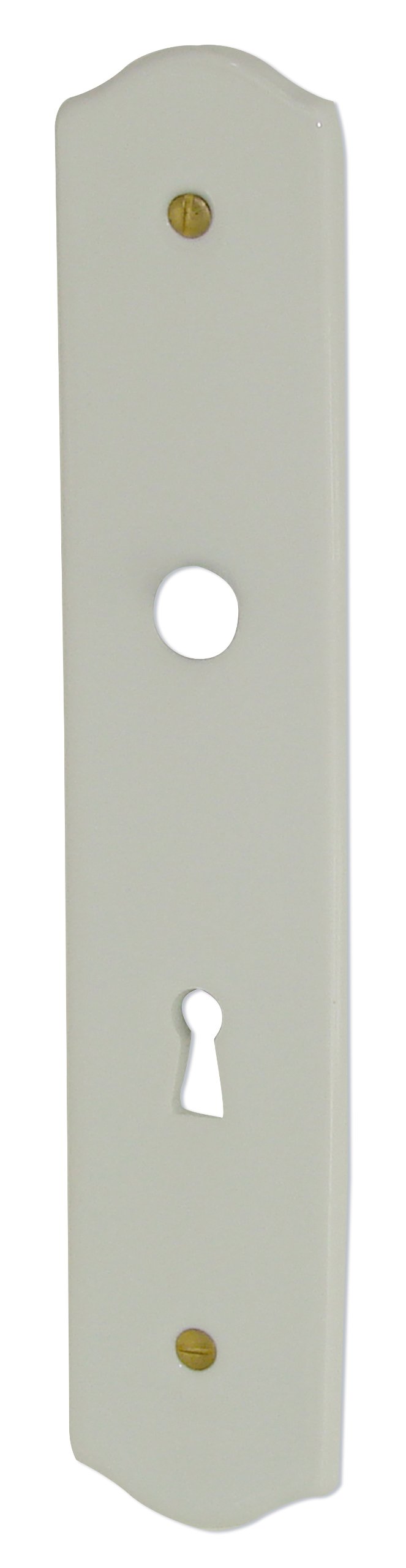 Plaque simple porcelaine Blanc DT 2000 quincaillerie porte et serrure ancienne