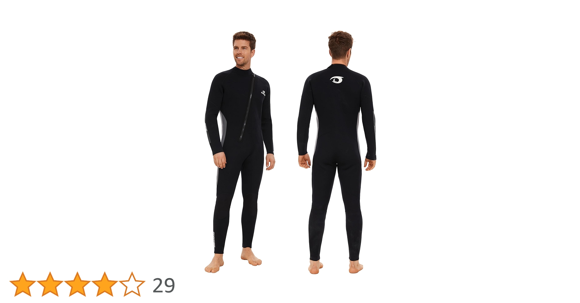 Owntop ウェットスーツ 5mmネオプレン フルスーツ - メンズ Lサイズ