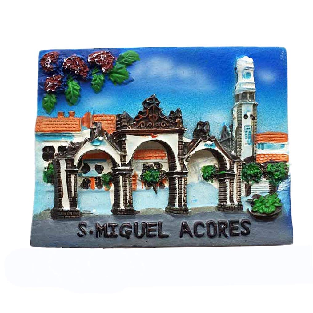 3D S.Miguel Azores Portugal Fridge Magnet Travel Souvenir Gift Collection Home & kitchen Decoration Magnetic Sticker Azores Refrigerator Magnet