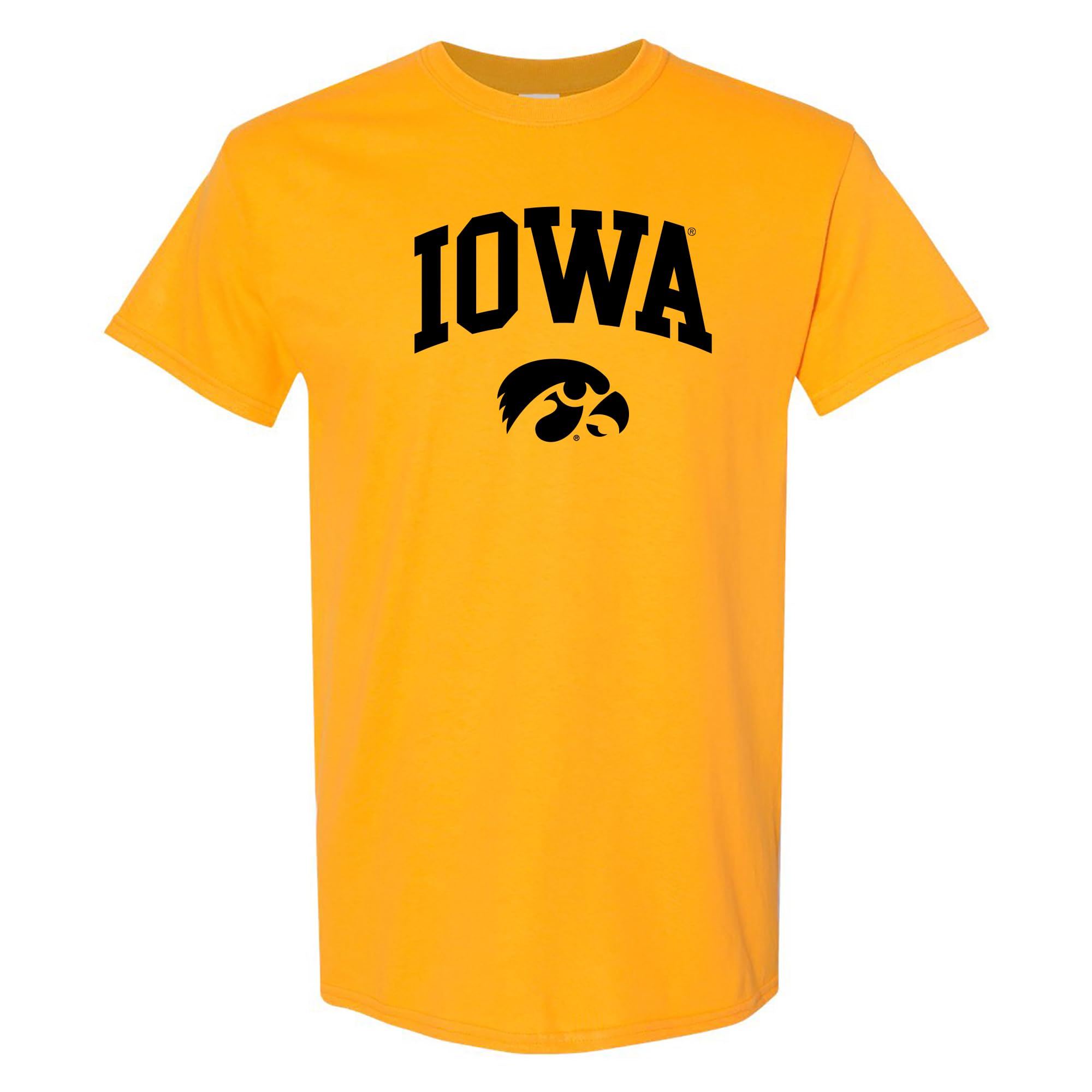 NCAA Arch Logo - NCAA Sports Team Color T Shirt, Iowa Hawkeyes Gold, XXL — image 1