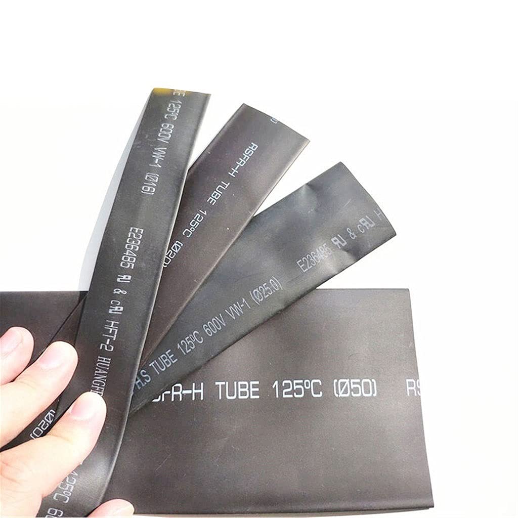 ACVACV 1pcs 1meter 2:1 Black Heat Shrink Heatshrink, Tubing Tube Wire 15mm/16mm/18mm/20mm/22mm/25mm/28mm/30mm/35mm/40mm(18mm)