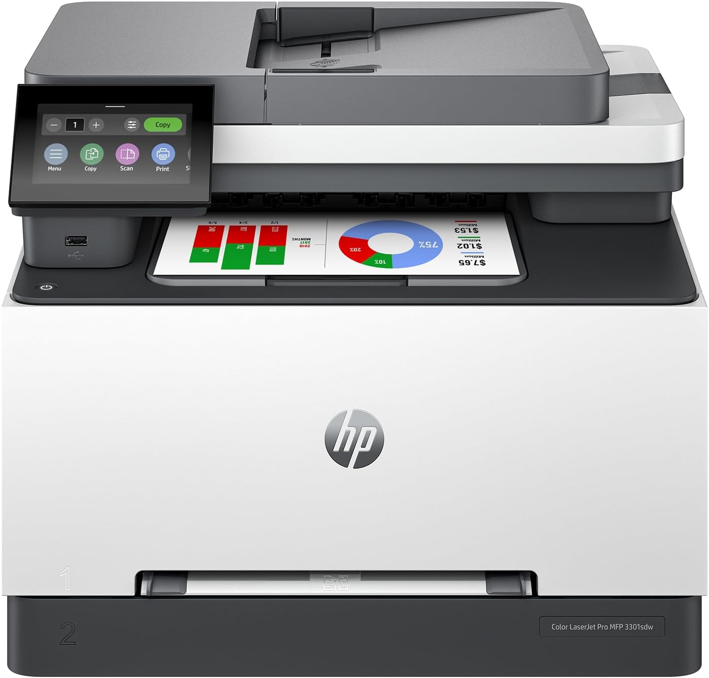 HP Color Laserjet Pro MFP 3301sdw Wireless All-in-One Color Laser Printer