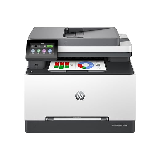 HP Color Laserjet Pro MFP 3301sdw Wireless All-in-One Color Laser Printer, Office Printer, Scanner, Copier, ADF, Duplex, Best for Office (499Q3F)