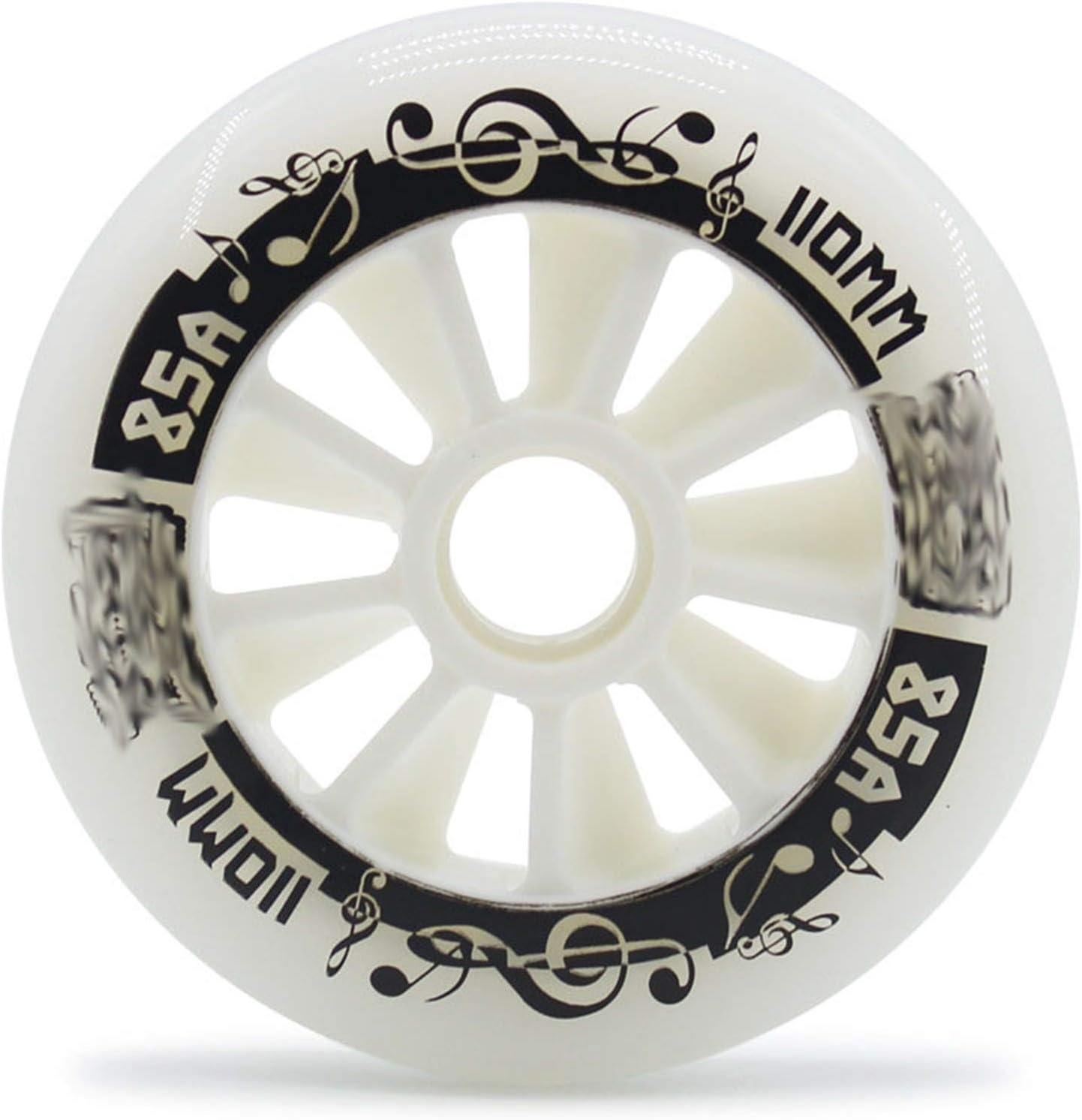 8 Speed Skate Wheels, Inline Skates, Scooters, Caster Board PU Wheels, Outdoor and