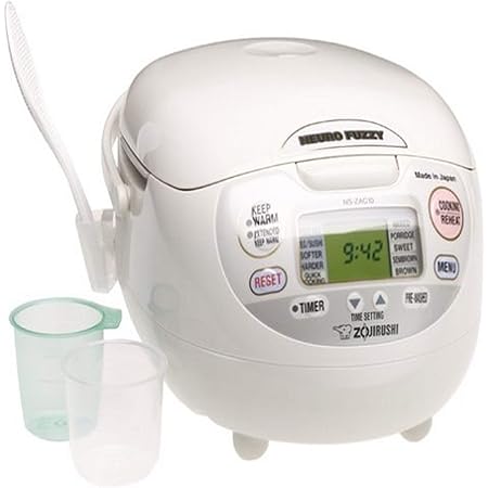 Zojirushi Neuro Fuzzy Rice Cooker, 5.5-Cup, Premium White