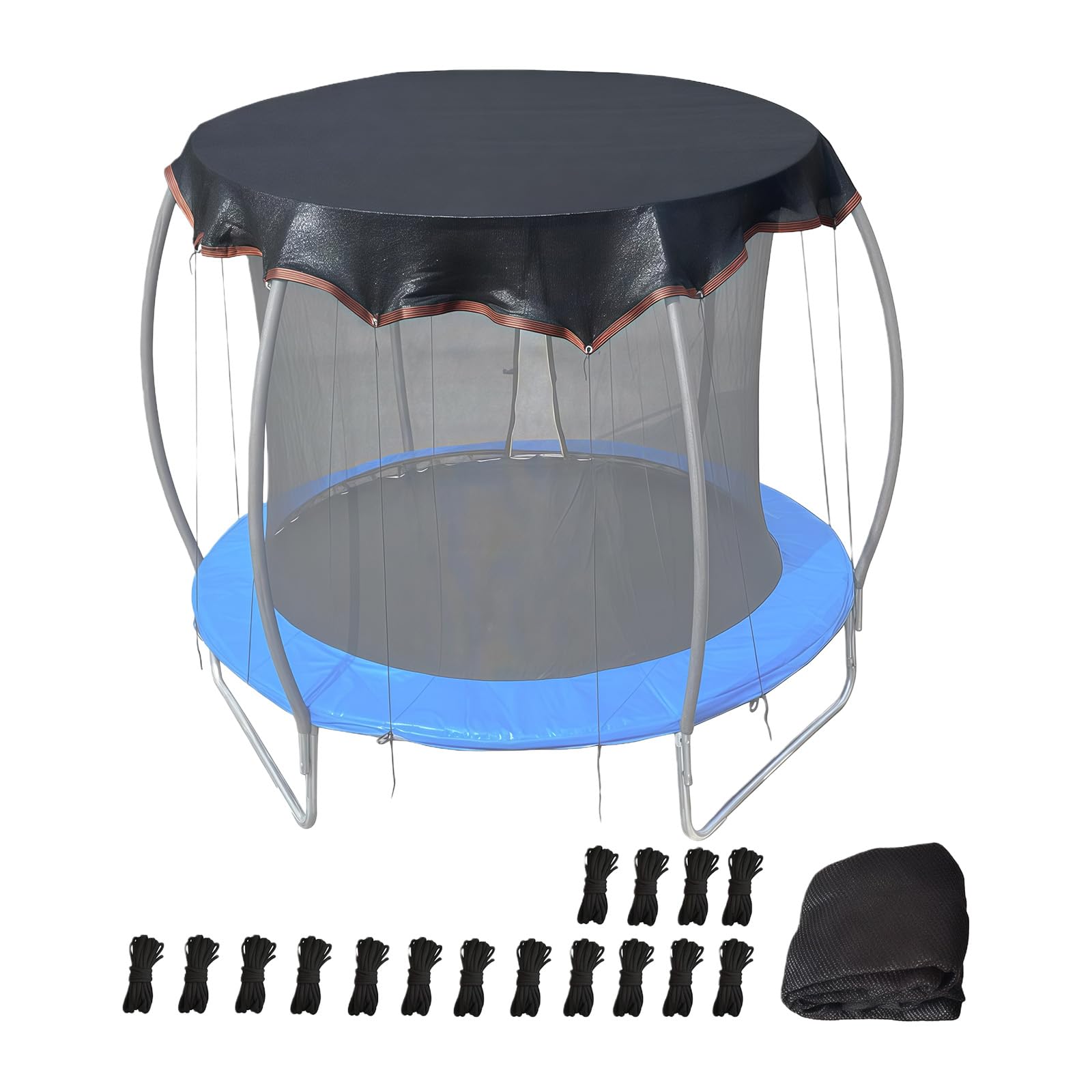 Couverture de trampoline PP imperméable pour protection de jardin contre la pluie
