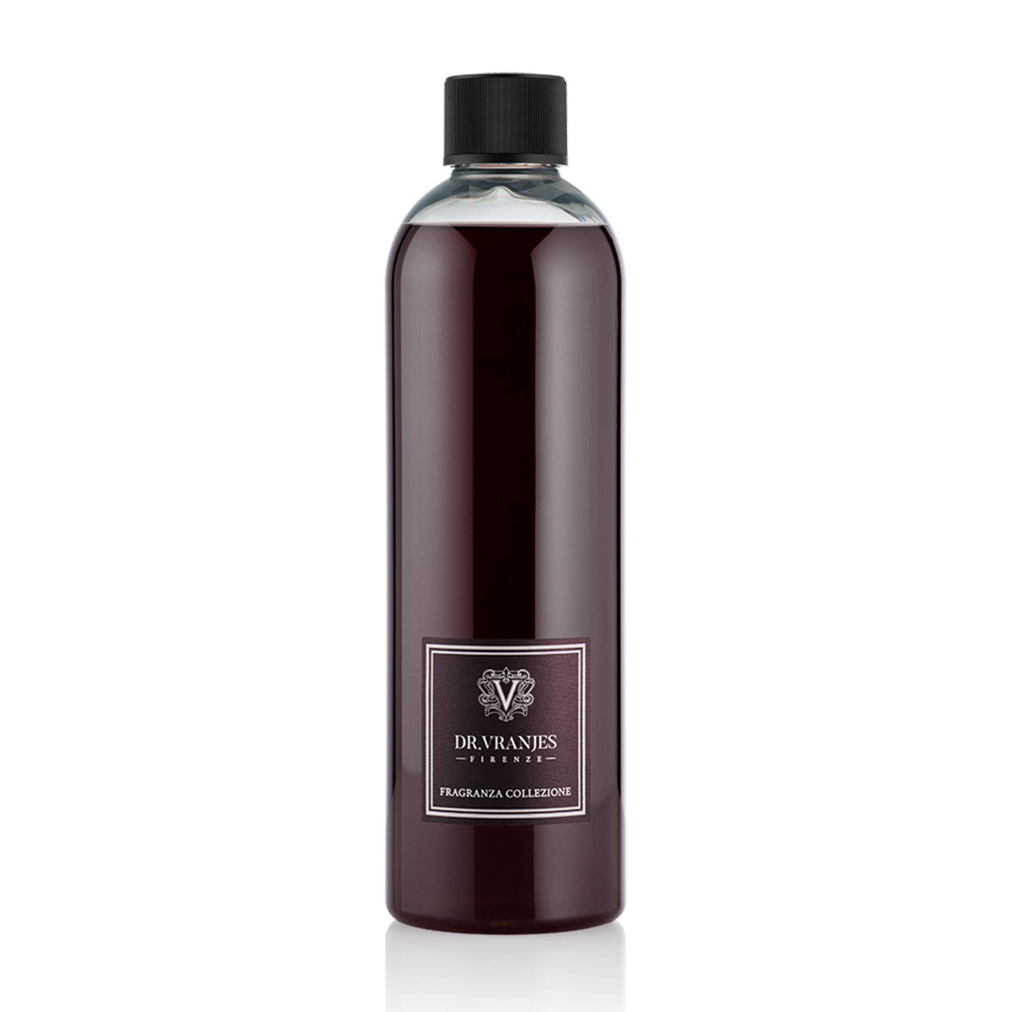 Dr. Vranjes – Rosso Nobile 500ml Nachfüller mit Schwarze Stäbchen - Luxus-Raumduft, Made in Italy, Hauptnote: Fruchtig, Duftpyrammide: Orange, Erdbeere und Waldbeeren, Birkenholz